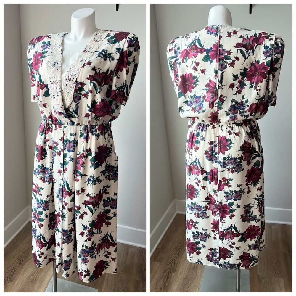 80s Floral dress